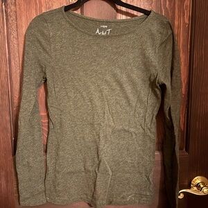 J. Crew Olive Green Long Sleeve Top